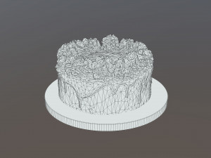 Red Velvet Gateau Model 3D