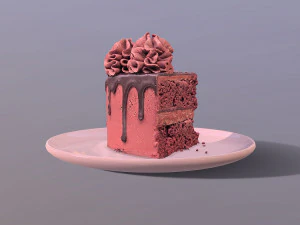 Kawałek Bramy Z Czerwonego Aksamitu Model 3D