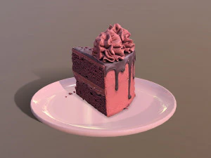 Kawałek Bramy Z Czerwonego Aksamitu Model 3D