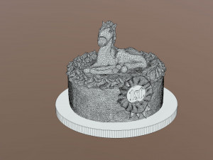Horse Rider Winner Cake 3D Модель