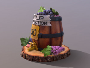 Aged To Perfection 50 Age Cake 3D Модель