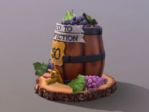 Aged To Perfection 50 Age Cake 3D Model