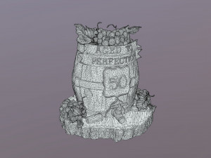 Aged To Perfection 50 Age Cake 3D Модель