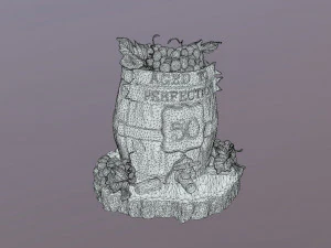 Aged To Perfection 50 Age Cake 3D Model