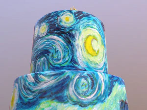 Van Gogh - Bolo Noite Estrelada Modelo 3D