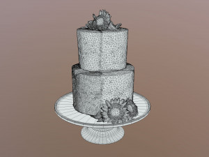 Van Gogh - Starry Night Cake Modello 3D