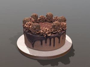 Ferrero Rocher Drip Gateau 3Dモデル