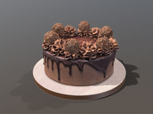 Ferrero Rocher Drip Gateau 3Dモデル