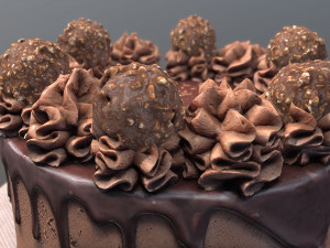 Ferrero Rocher Drip Gateau 3Dモデル
