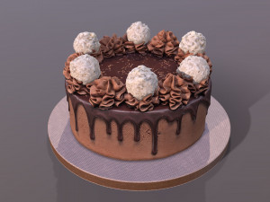 Ferrero Rafaello Drip Gateau 3D Model