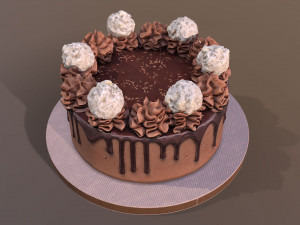 Ferrero Rafaello Drip Gateau 3D Model