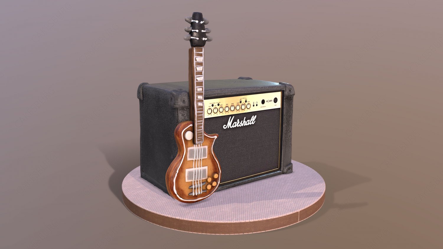 Cake search: 3d guitar cake - CakesDecor