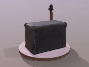 Bolo M&uacute;sico Guitarra e Amplificador Modelo 3D