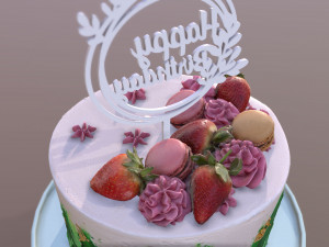 Kurwa Fatality Strawberry Cake