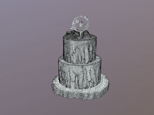 Elegant Mr and Mrs Berry Wedding Cake Modelo 3D