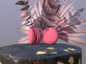 Elegant Galaxy Wedding Cake Modèle 3D