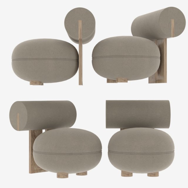 CHAIR NORR11 Hippo Modelo 3D .c4d .max .obj .3ds .fbx .stl .blend 