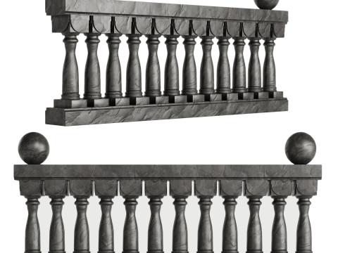 STONE RAILINGS 3D Модель