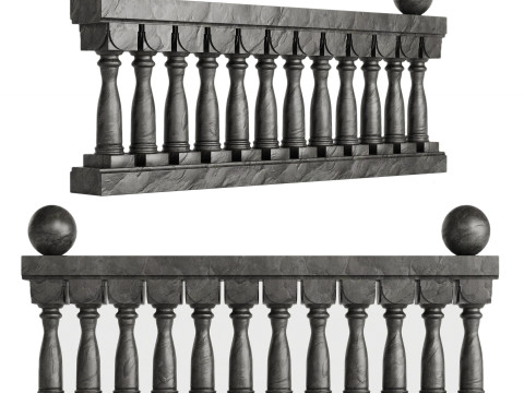 STONE RAILINGS 3D Model