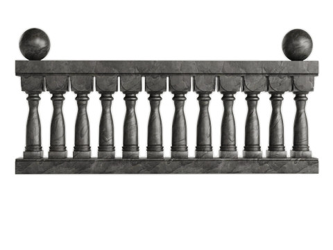 STONE RAILINGS 3D Model