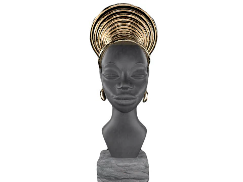Busto de uma garota africana Modelo 3D
