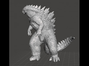 GODZILLA FIGURE MODEL CREATURE MONSTER KAIJU FAN ART Modèles 3D en vedette