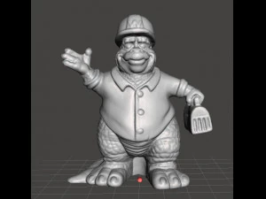 恐龙伯爵辛克莱 1994 年 PVC 塑料人物玩具可打印模型 3D 打印模型