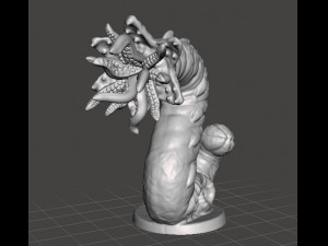 CHTHONIAN WORM MINIATURE MODEL FIGURE FOR FANTASY GAMES RPG 3D PRINT 3D Print Model