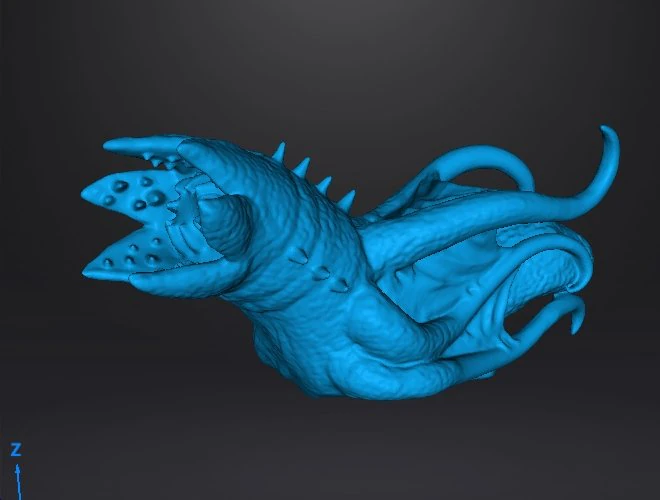 COSMIC HORROR DHOLE SQUID MONSTER MINIATURE MODEL FIGURE FOR FANTASY GAMES RPG 3D Print Model .c4d .max .obj .3ds .fbx .stl .blend 
