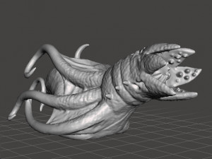 COSMIC HORROR DHOLE SQUID MONSTER MINIATURE MODEL FIGURE FOR FANTASY GAMES RPG Modello di stampa 3D