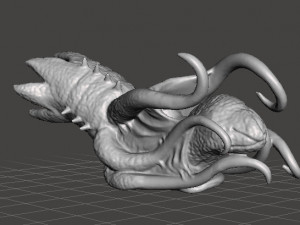 COSMIC HORROR DHOLE SQUID MONSTER MINIATURE MODEL FIGURE FOR FANTASY GAMES RPG Modello di stampa 3D