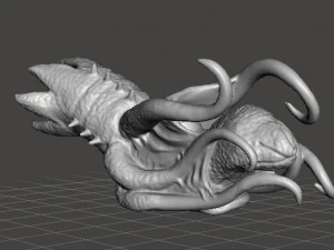 COSMIC HORROR DHOLE SQUID MONSTER MINIATURE MODEL FIGURE FOR FANTASY GAMES RPG 3D Print Model