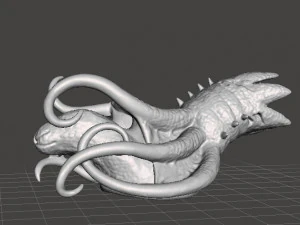 COSMIC HORROR DHOLE SQUID MONSTER MINIATURE MODEL FIGURE FOR FANTASY GAMES RPG 3D Print Model
