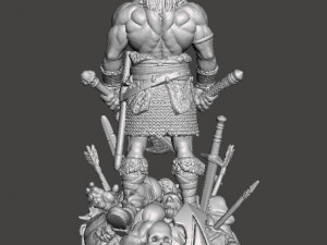 CONAN MINIATURE MODEL FIGURE FOR FANTASY GAMES RPG 3D PRINT 3D Print Model