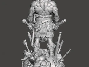 CONAN MINIATURE MODEL FIGURE FOR FANTASY GAMES RPG 3D PRINT 3D Print Model
