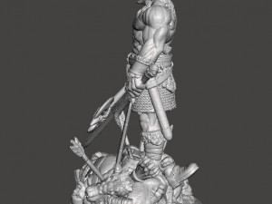 CONAN MINIATURE MODEL FIGURE FOR FANTASY GAMES RPG 3D PRINT 3D Print Model