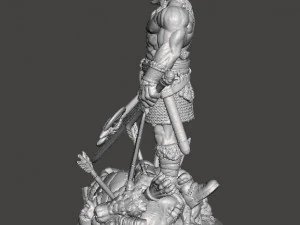 CONAN MINIATURE MODEL FIGURE FOR FANTASY GAMES RPG 3D PRINT 3D Print Model