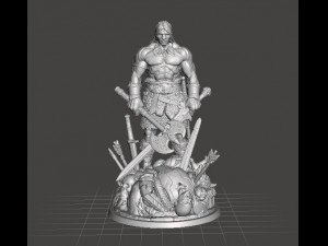 CONAN MINIATURE MODEL FIGURE FOR FANTASY GAMES RPG 3D PRINT 3Dプリントモデル