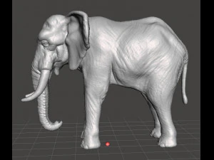 AFRICAN ELEPHANT FIGURE MODEL ANIMAL CREATURE WILDLIFE 3D Print Model