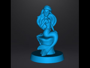 ARIEL THE LITTLE MERMAID RESIN STATUE 90s FIGURE MODEL ART 3Dプリントモデル
