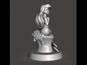ARIEL THE LITTLE MERMAID RESIN STATUE 90s FIGURE MODEL ART 3Dプリントモデル