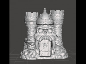 CASTLE GRAYSKULL MOTU FIGURE MODEL FANTASY ART 3D PRINT Modelo de Impressão 3D