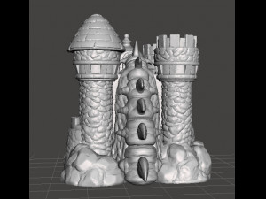 CASTLE GRAYSKULL MOTU FIGURE MODEL FANTASY ART 3D PRINT 3D Print Model
