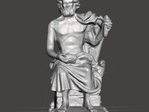 ZEUS RESIN STATUE 90s FIGURE MODEL ART GREEK MYTHOLOGY 3Dプリントモデル
