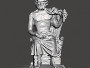 ZEUS POMNIK Z ŻYWICY LATA 90. MODEL POSTACI SZTUKA MITOLOGIA GRECKA Model do druku 3D