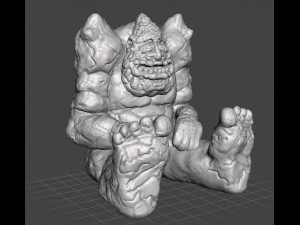 NEVERENDING STORY ROCK BITER PYORNKRACHZARK FIGURE MODEL CREATURE FIGURINE DND 3D Print Model