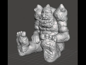 NEVERENDING STORY ROCK BITER PYORNKRACHZARK FIGURE MODEL CREATURE FIGURINE DND 3D Print Model