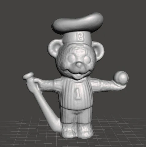 BIMBO CHEF URSO JOGADOR DE BEISEBOL VINTAGE FIGURA MODELO BRINQUEDO GASHAPON anos 80 Modelo de Impressão 3D .c4d .max .obj .3ds .fbx .stl .blend