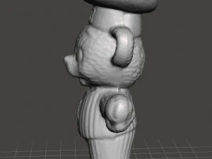 BIMBO CHEF URSO JOGADOR DE BEISEBOL VINTAGE FIGURA MODELO BRINQUEDO GASHAPON anos 80 Modelo de Impressão 3D