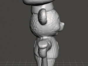 BIMBO CHEF URSO JOGADOR DE BEISEBOL VINTAGE FIGURA MODELO BRINQUEDO GASHAPON anos 80 Modelo de Impressão 3D